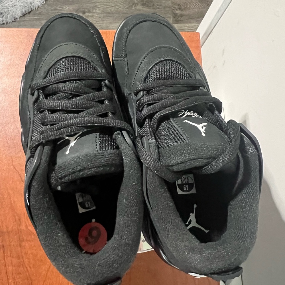 Jordan AJ 4 RM size 6y-7.5w NWT no box Charcoal Black Sneakers - Picture 2 of 7